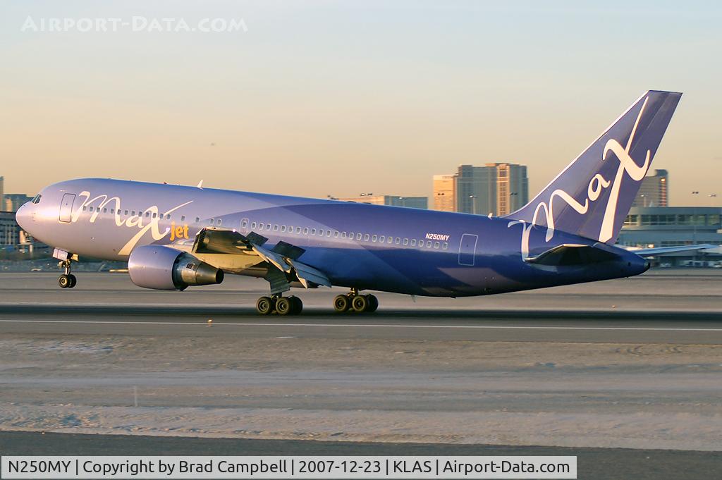 N250MY, 1985 Boeing 767-238 C/N 23306, MaxJet Airways / 1985 Boeing 767-238