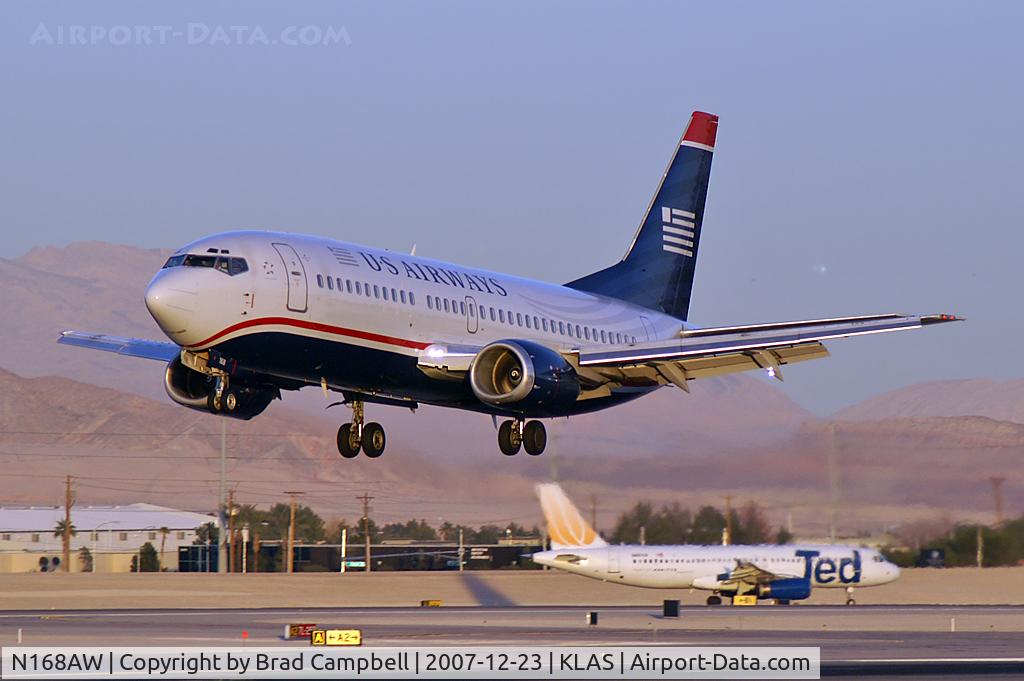 N168AW, 1986 Boeing 737-33A C/N 23629, US Airways / 1986 Boeing 737-33A
