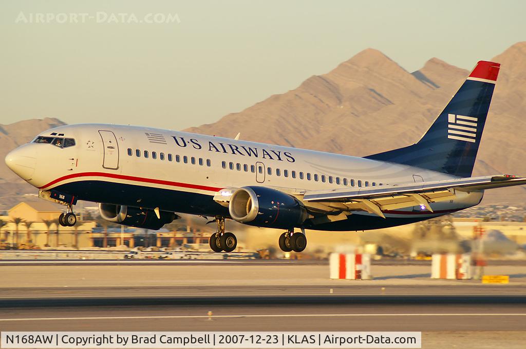 N168AW, 1986 Boeing 737-33A C/N 23629, US Airways / 1986 Boeing 737-33A