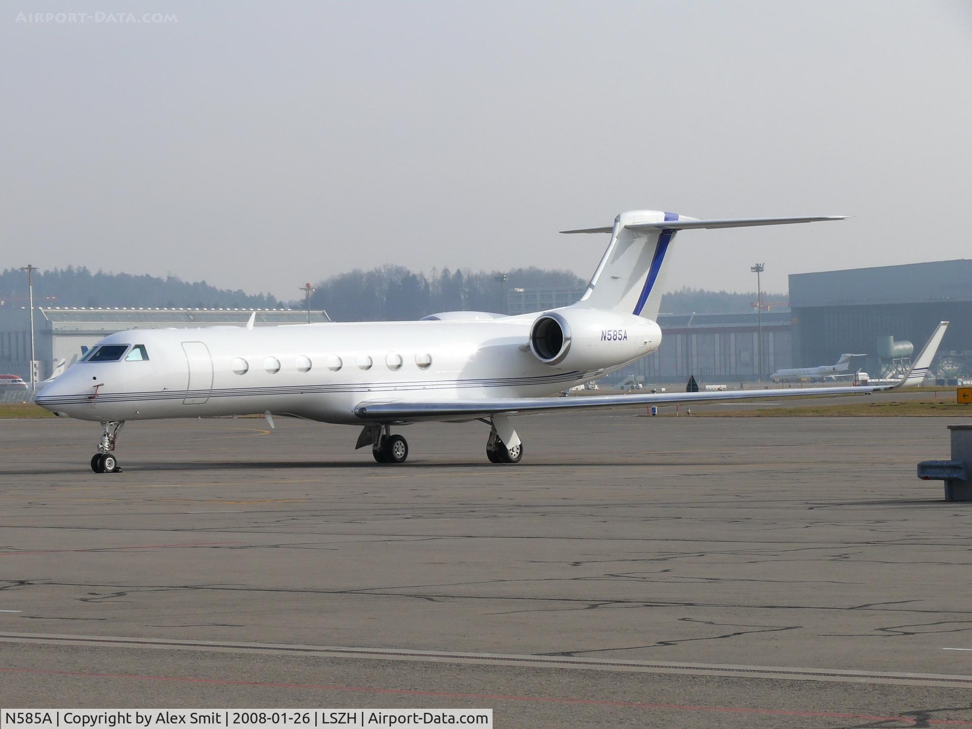 N585A, 2006 Gulfstream Aerospace GV-SP (G550) C/N 5110, Visitor for the World Economics Forum 2008