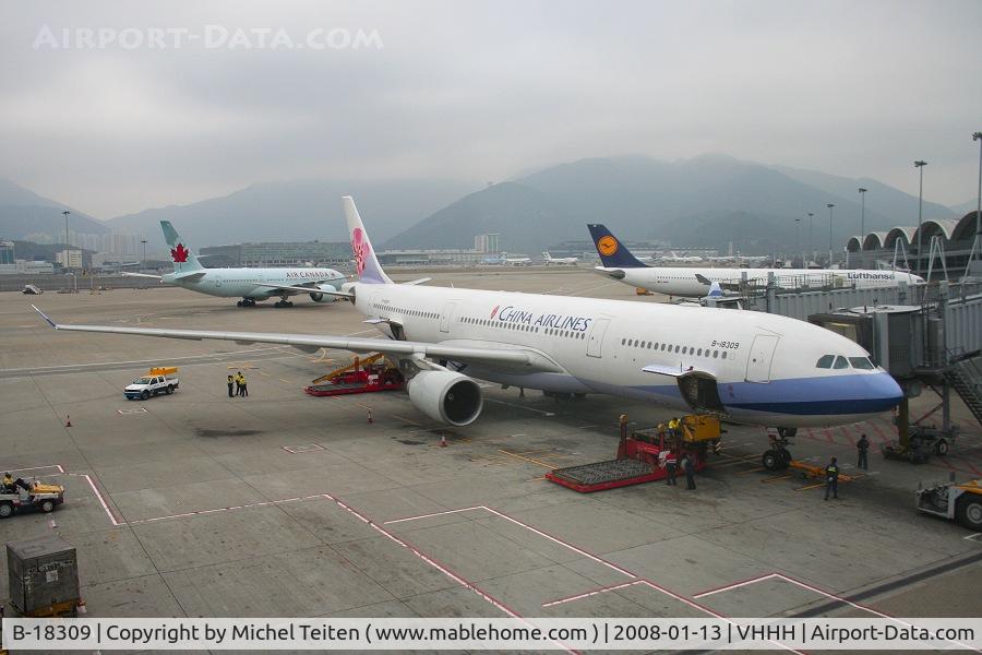 B-18309, 2005 Airbus A330-302 C/N 707, China Airlines at Hong Kong