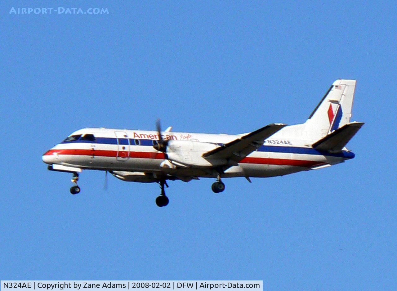 N324AE, 1992 Saab 340B C/N 340B-324, American Eagle at DFW