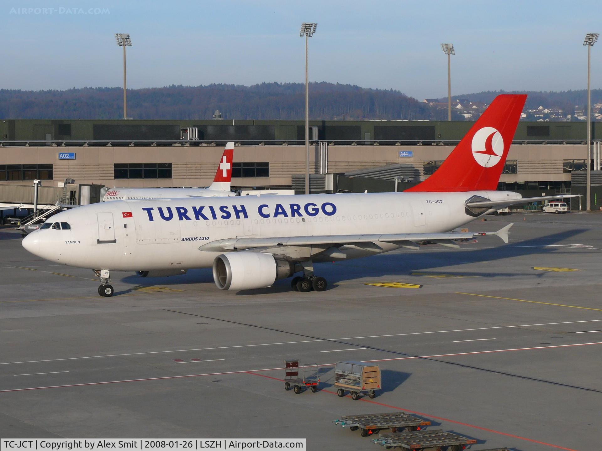 TC-JCT, 1989 Airbus A310-304 C/N 502, Samsun is ready to haul another load across the continent