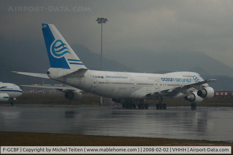 F-GCBF, 1982 Boeing 747-228B C/N 22794, From Ocean Airlines sitting on the HKG ramp