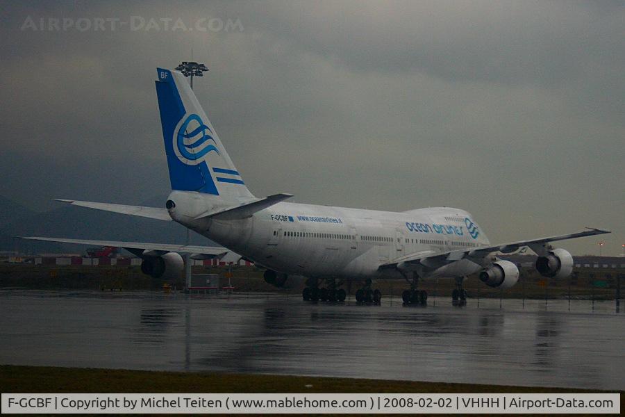 F-GCBF, 1982 Boeing 747-228B C/N 22794, From Ocean Airlines sitting on the HKG ramp