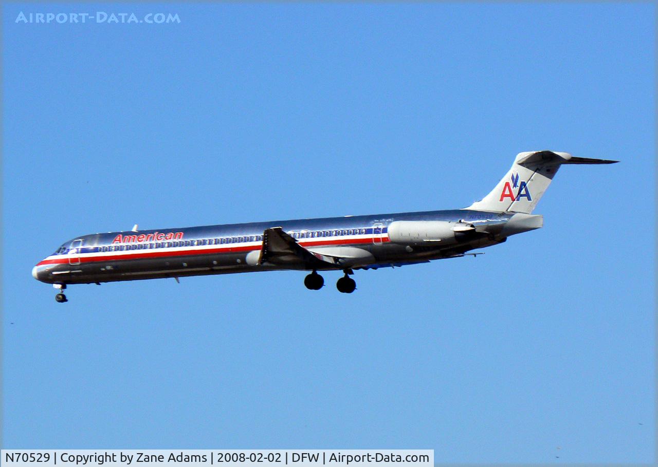 N70529, 1990 McDonnell Douglas MD-82 (DC-9-82) C/N 49921, American Airlines at DFW
