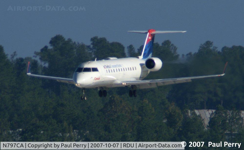 N797CA, 1999 Bombardier CRJ-100ER (CL-600-2B19) C/N 7344, Almost there...