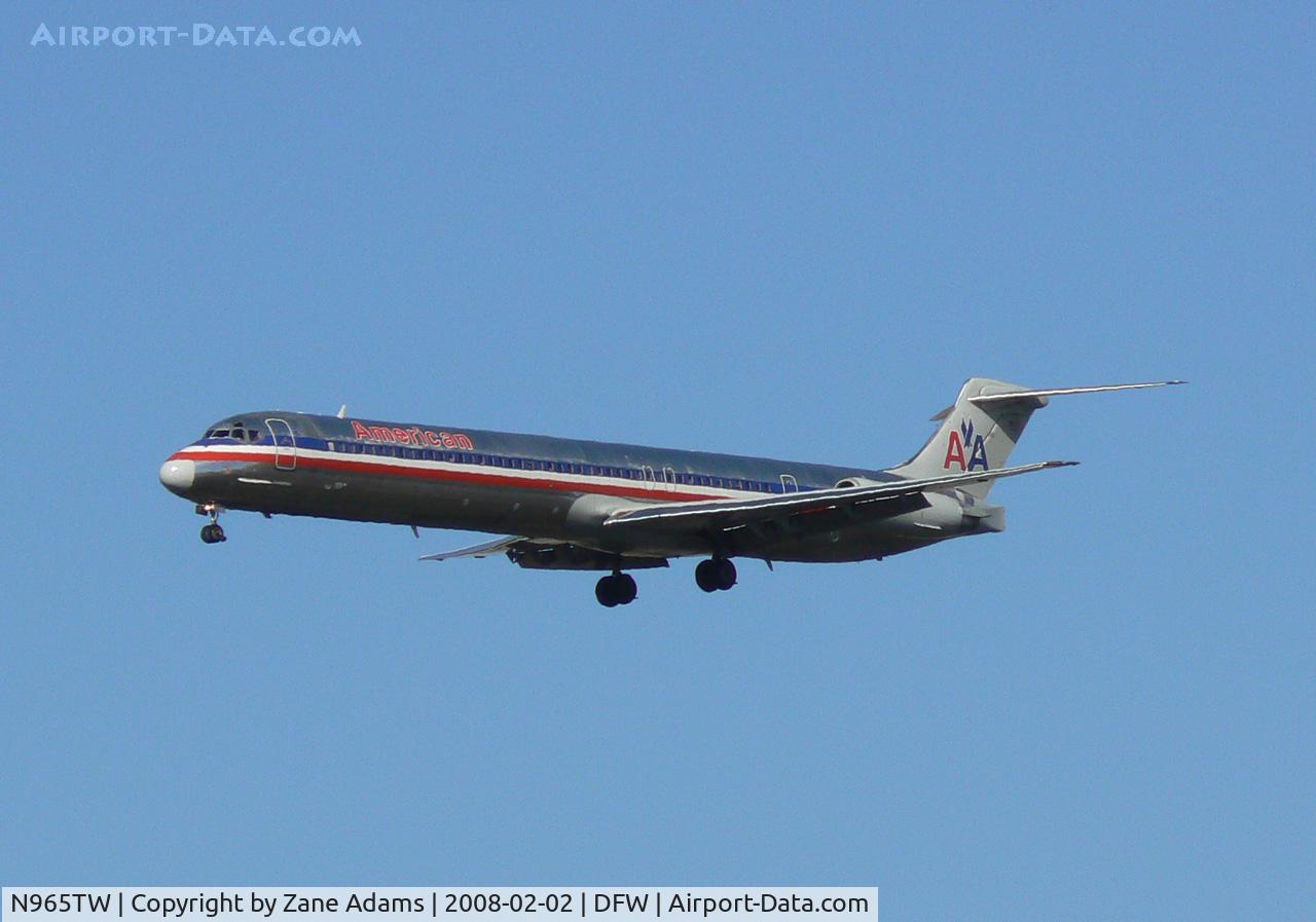 N965TW, 1999 McDonnell Douglas MD-83 (DC-9-83) C/N 53615, American Airlines at DFW