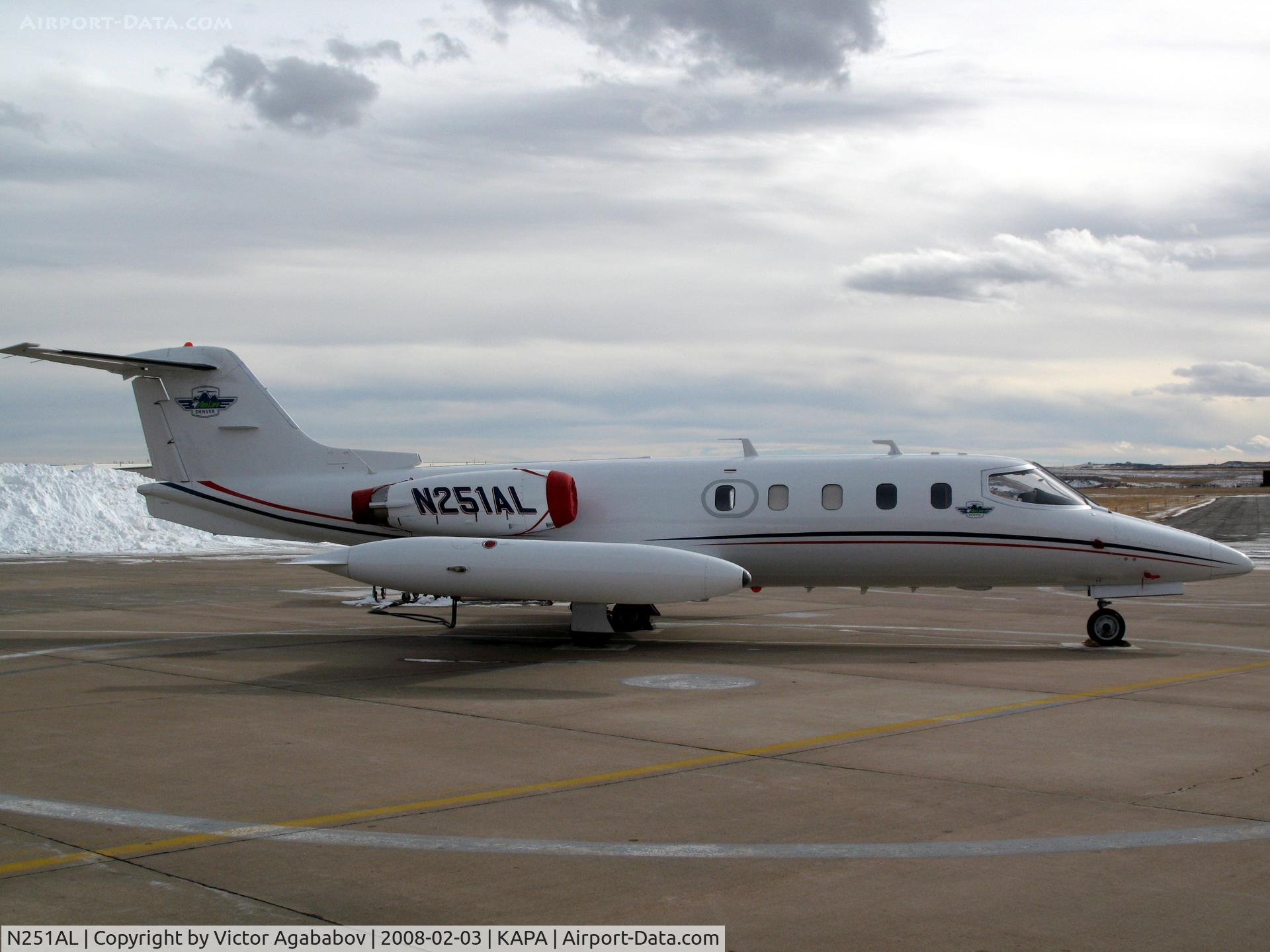 N251AL, Gates Learjet 25D C/N 25D-313, Parked at Centennial Airport