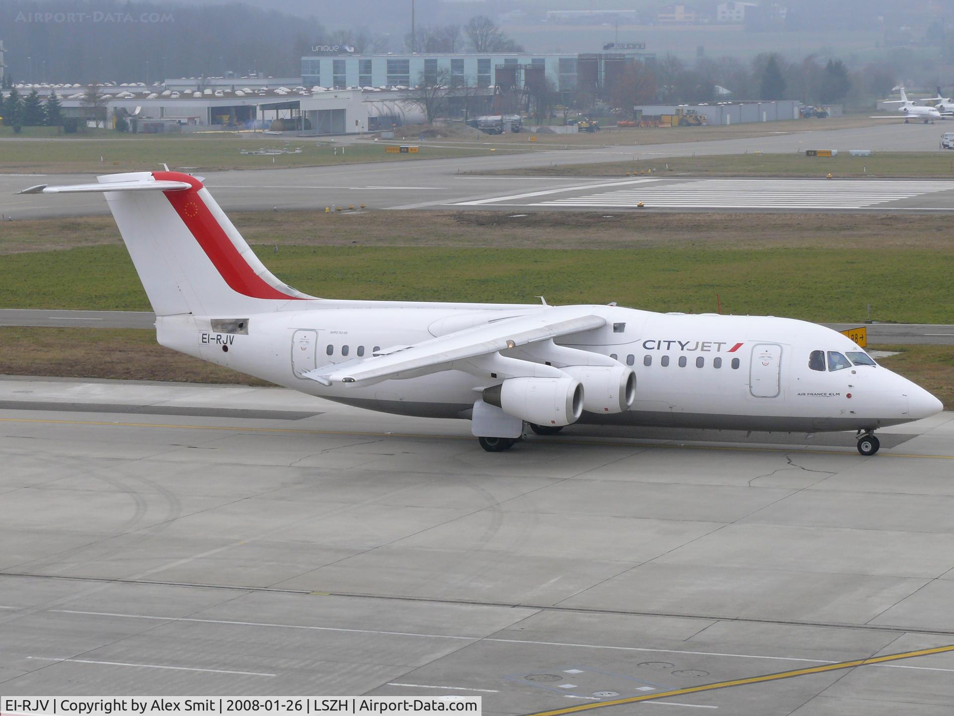 EI-RJV, 2000 British Aerospace Avro 146-RJ85A C/N E2370, Four different Jumbolino's on this route today