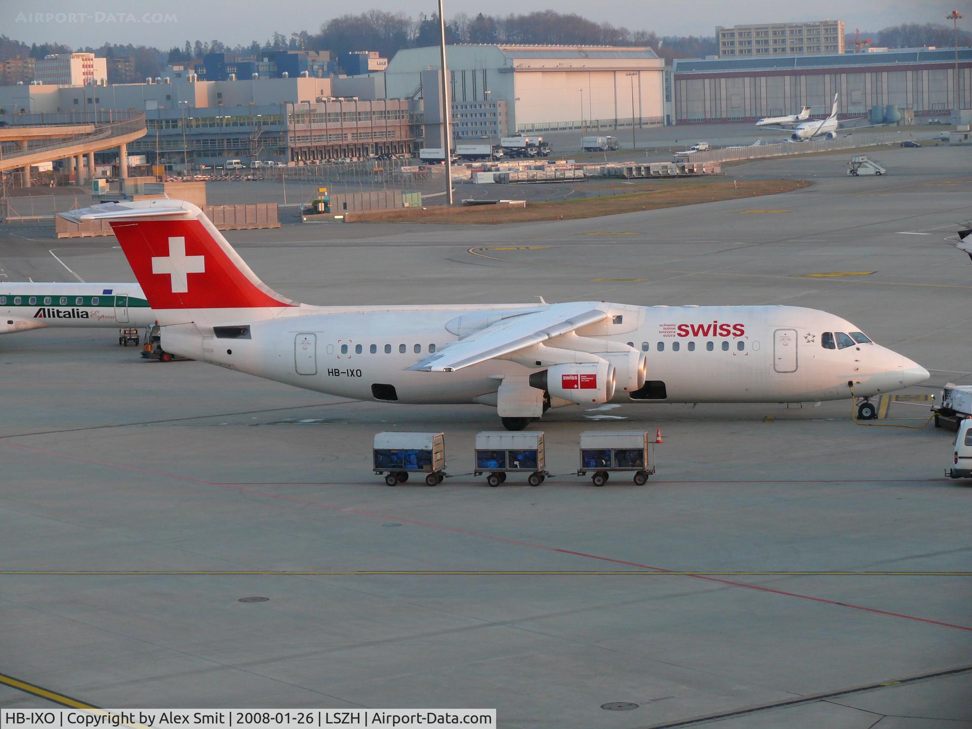 HB-IXO, 1996 British Aerospace Avro 146-RJ100 C/N E3284, Swiss Jumbolino