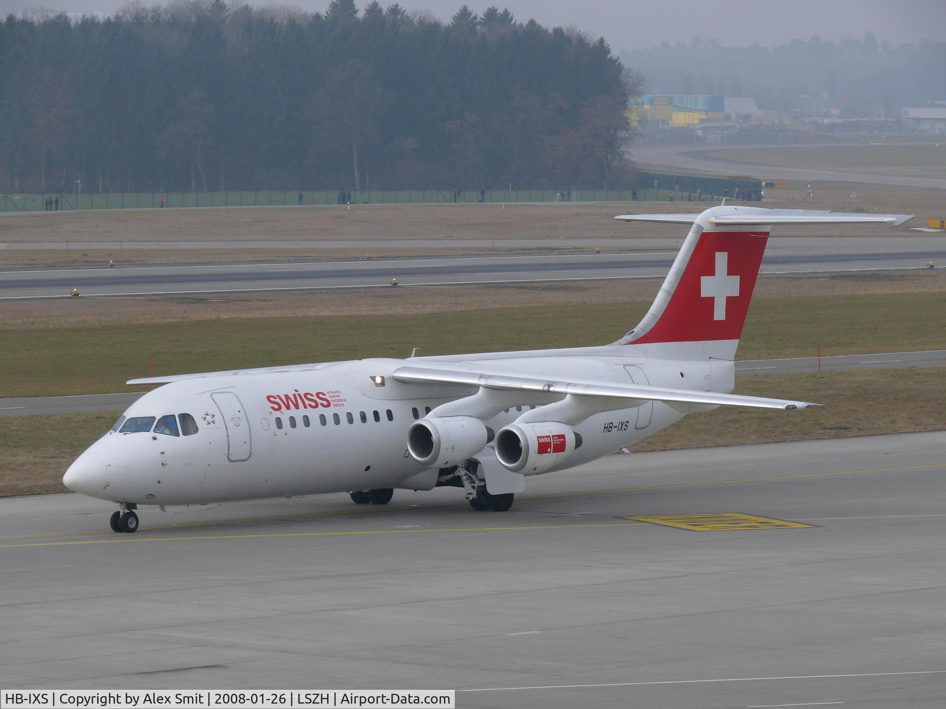 HB-IXS, 1995 British Aerospace Avro 146-RJ100 C/N E3280, Swiss Jumbolino