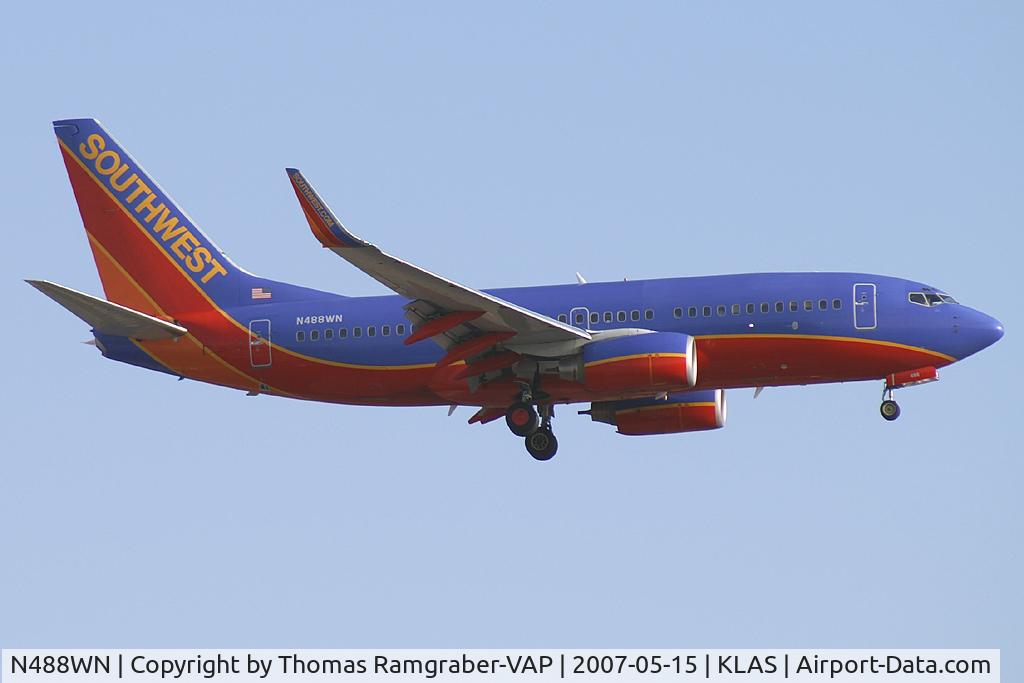 N488WN, 2004 Boeing 737-7H4 C/N 33853, Southwest Airlines Boeing 737-700
