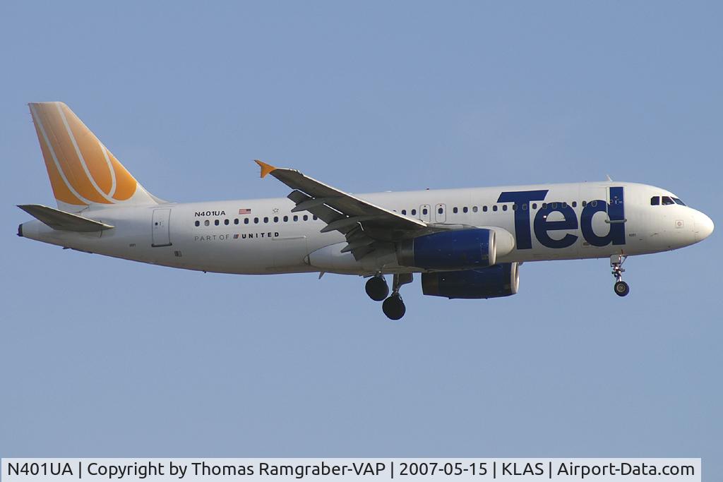 N401UA, 1993 Airbus A320-232 C/N 435, Ted Airbus A320