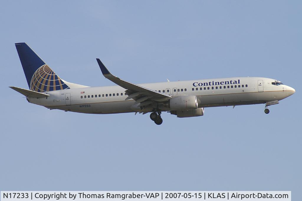 N17233, 1999 Boeing 737-824 C/N 28943, Continental Airlines Boeing 737-800