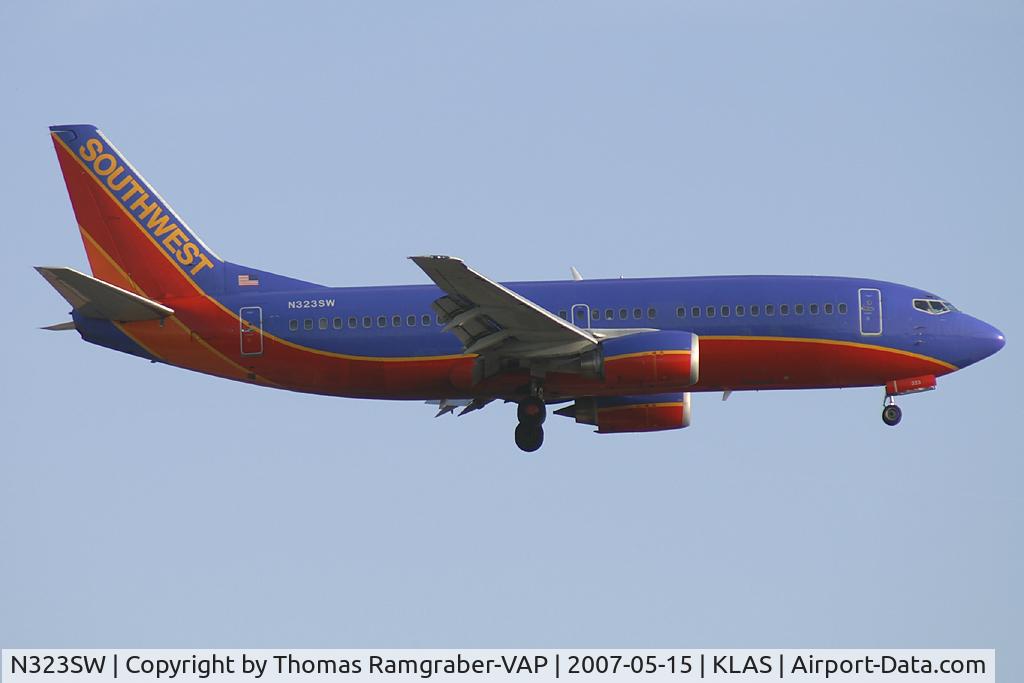 N323SW, 1987 Boeing 737-3H4 C/N 23344, Southwest Airlines Boeing 737-300