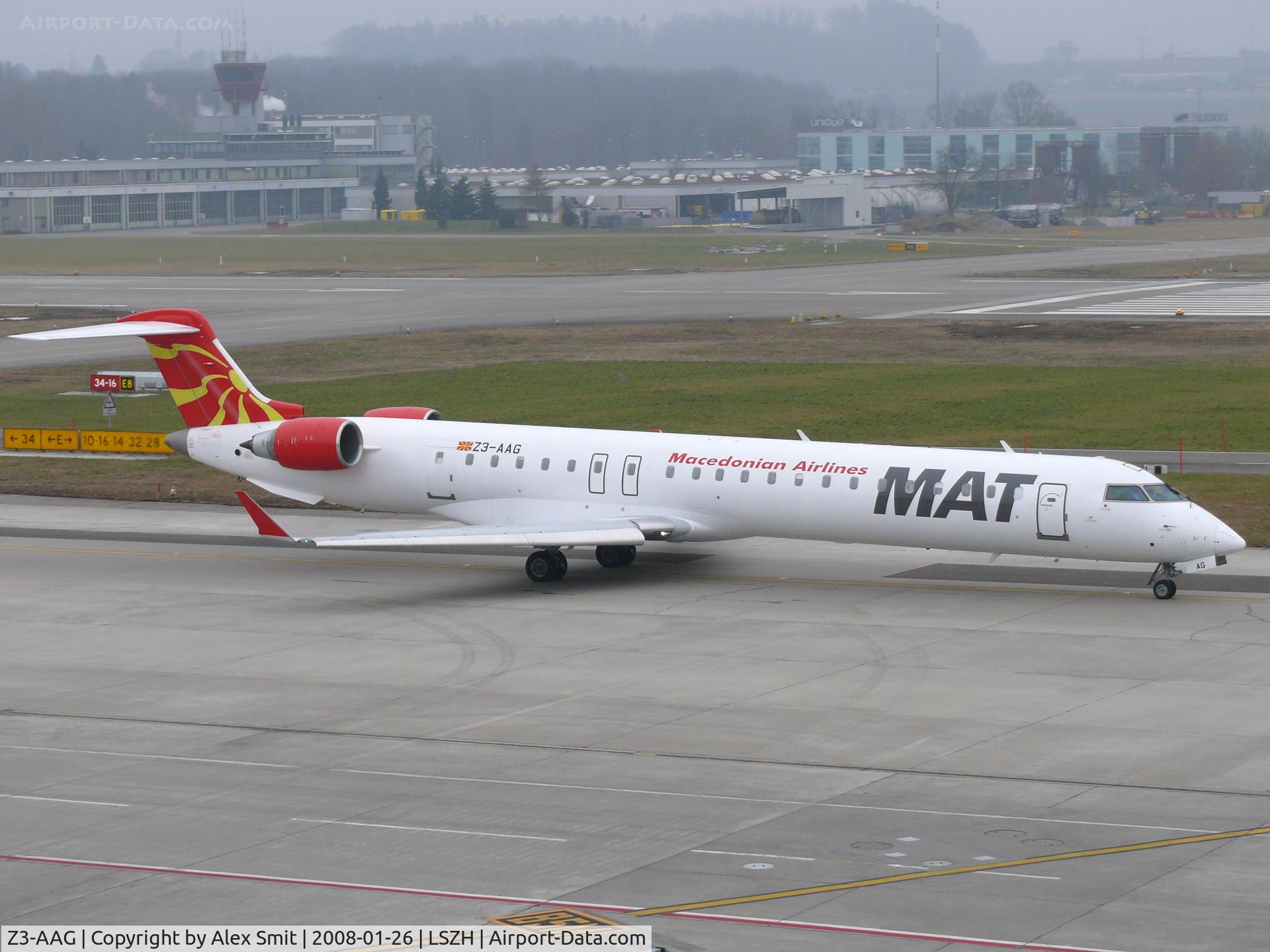 Z3-AAG, 2001 Bombardier CRJ-900LR (CL-600-2D24) C/N 15001, Nice colors on this Macedonian jet