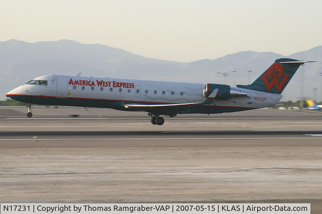 N17231, 1998 Canadair CRJ-200LR (CL-600-2B19) C/N 7231, Mesa Airlines Canadair Regionaljet