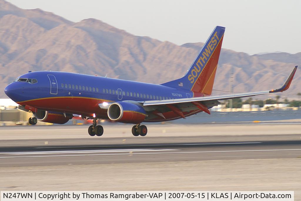 N247WN, 2006 Boeing 737-7H4 C/N 32508, Southwest Airlines Boeing 737-700