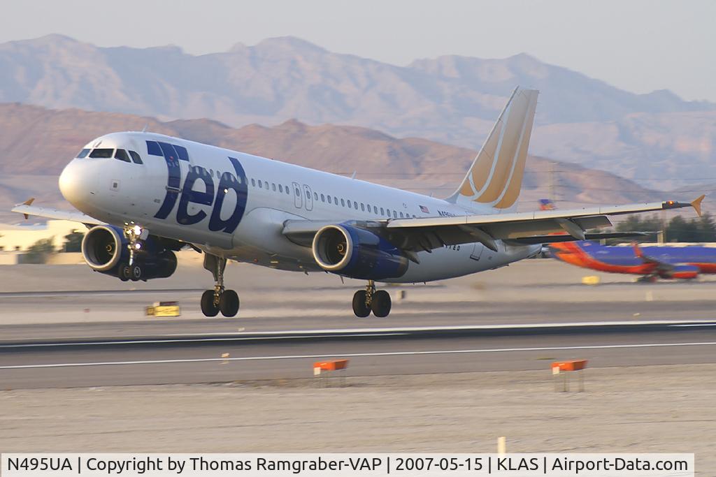 N495UA, 2002 Airbus A320-232 C/N 1842, Ted Airbus A320