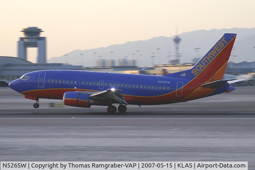 N526SW, 1992 Boeing 737-5H4 C/N 26568, Southwest Airlines Boeing 737-500
