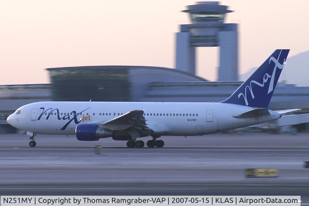 N251MY, 1986 Boeing 767-269 C/N 23280, Maxjet Boeing 767-200
