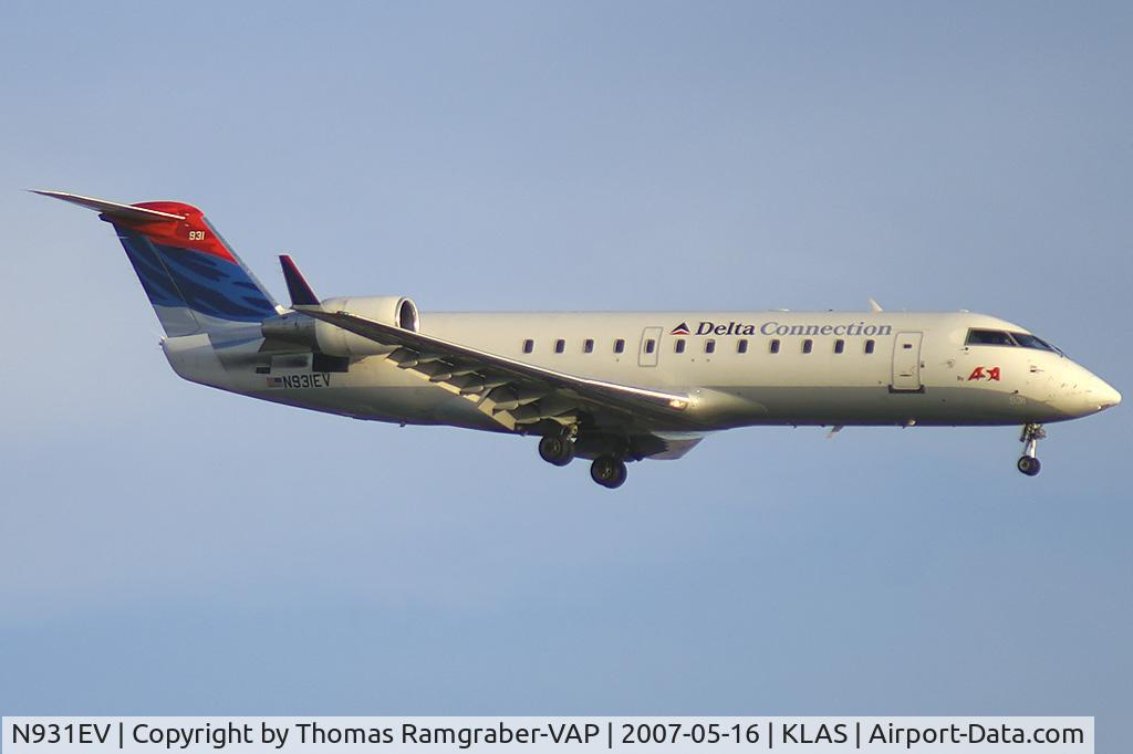 N931EV, 2005 Bombardier CRJ-200ER (CL-600-2B19) C/N 8015, Delta Connection Canadair Regionaljet