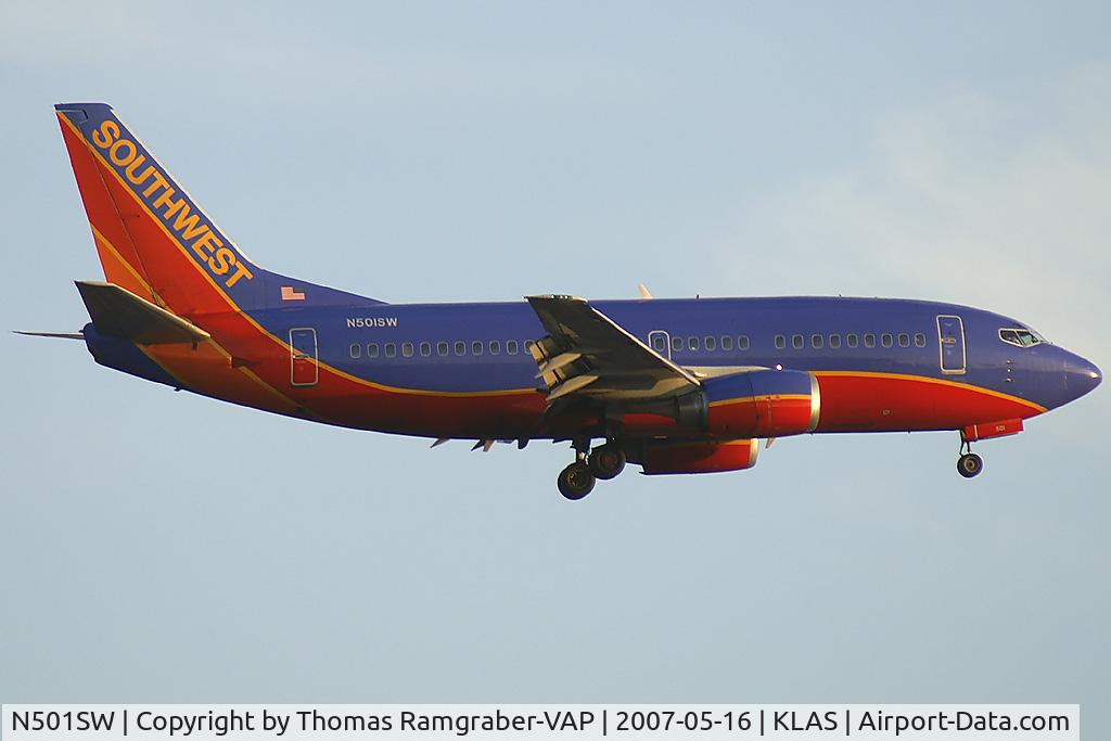 N501SW, 1990 Boeing 737-5H4 C/N 24178, Southwest Airlines Boeing 737-500