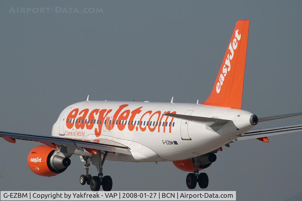 G-EZBM, 2007 Airbus A319-111 C/N 3059, Easyjet Airbus 319
