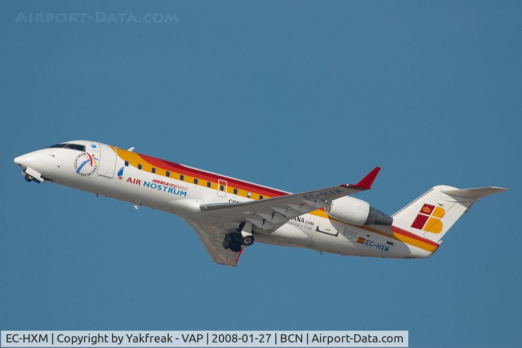 EC-HXM, 2001 Canadair CRJ-200ER (CL-600-2B19) C/N 7514, Air Nostrum Regionaljet
