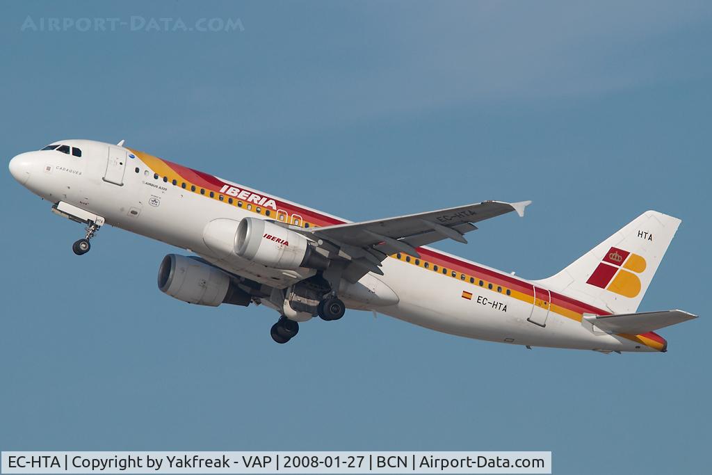 EC-HTA, 2001 Airbus A320-214 C/N 1516, Iberia Airbus 320