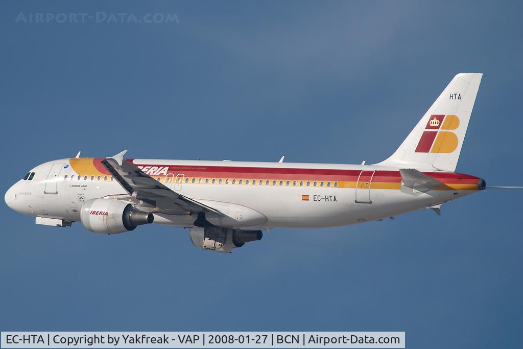 EC-HTA, 2001 Airbus A320-214 C/N 1516, Iberia Airbus 320