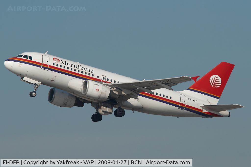 EI-DFP, 1999 Airbus A319-112 C/N 1048, Meridiana Airbus 319