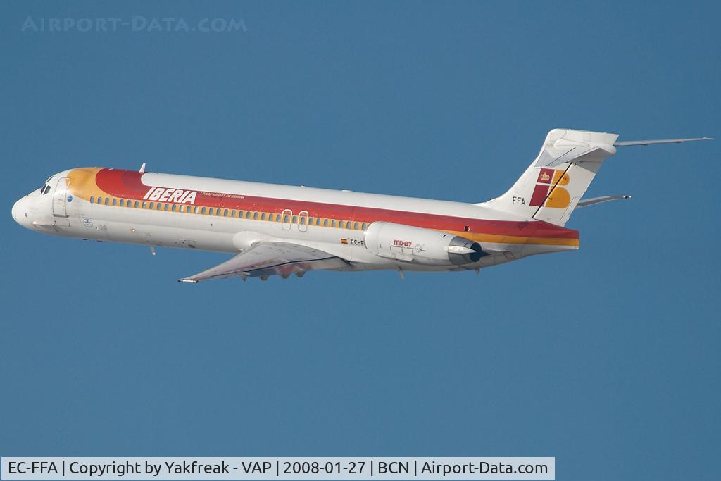EC-FFA, 1991 McDonnell Douglas MD-87 (DC-9-87) C/N 53209, Iberia MD87