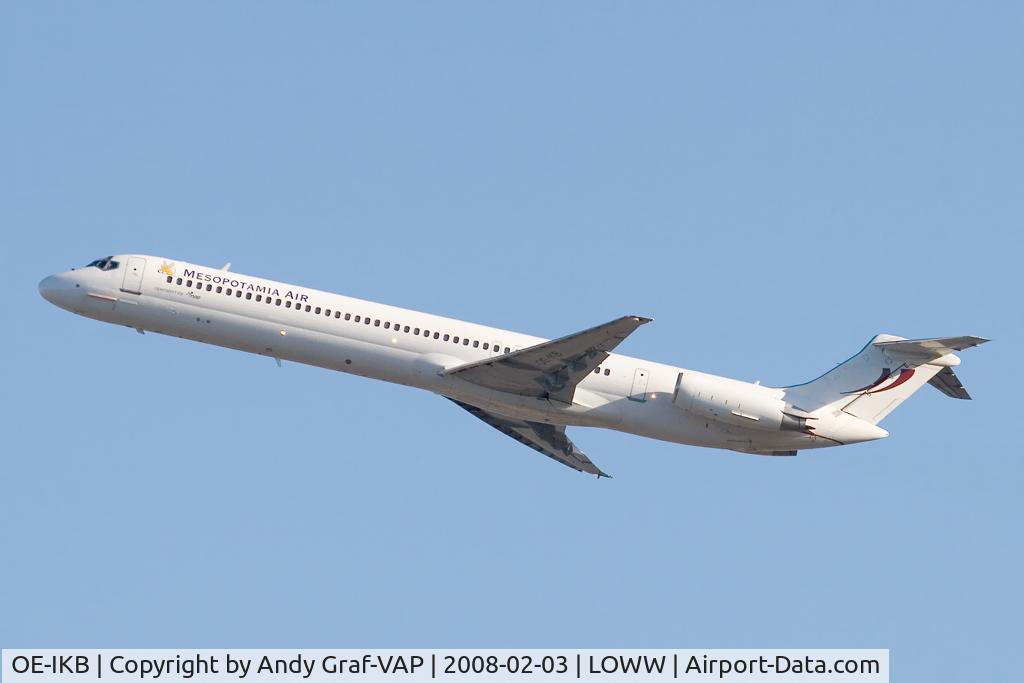 OE-IKB, 1986 McDonnell Douglas MD-83 (DC-9-83) C/N 49448, Mesopotamia Air MD80