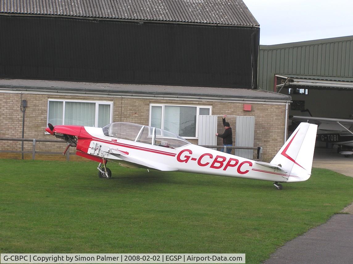 G-CBPC, 1972 Sportavia-Putzer RF-5B Sperber C/N 51013, RF5B Sperber with wings folded at Sibson