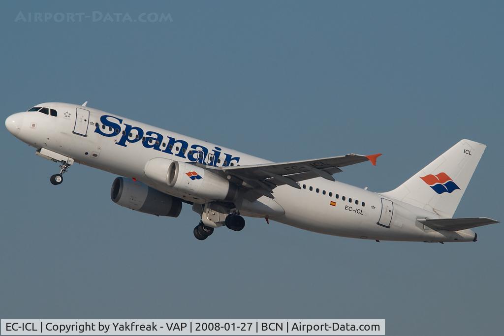 EC-ICL, 2001 Airbus A320-232 C/N 1682, Spanair Airbus 320