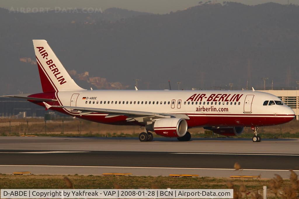 D-ABDE, 2006 Airbus A320-214 C/N 2696, Air Berlin Airbus 320