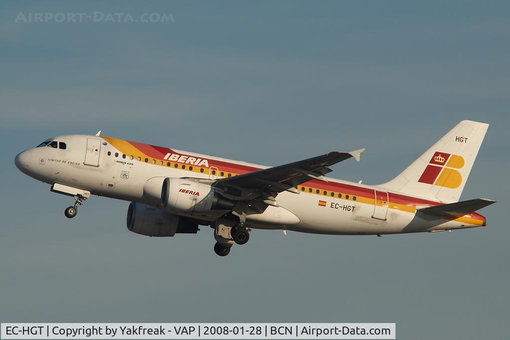 EC-HGT, 2000 Airbus A319-111 C/N 1247, Iberia Airbus 319
