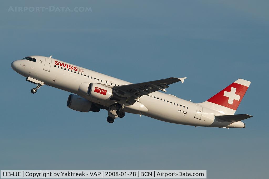 HB-IJE, 1995 Airbus A320-214 C/N 559, Swiss Airbus 320