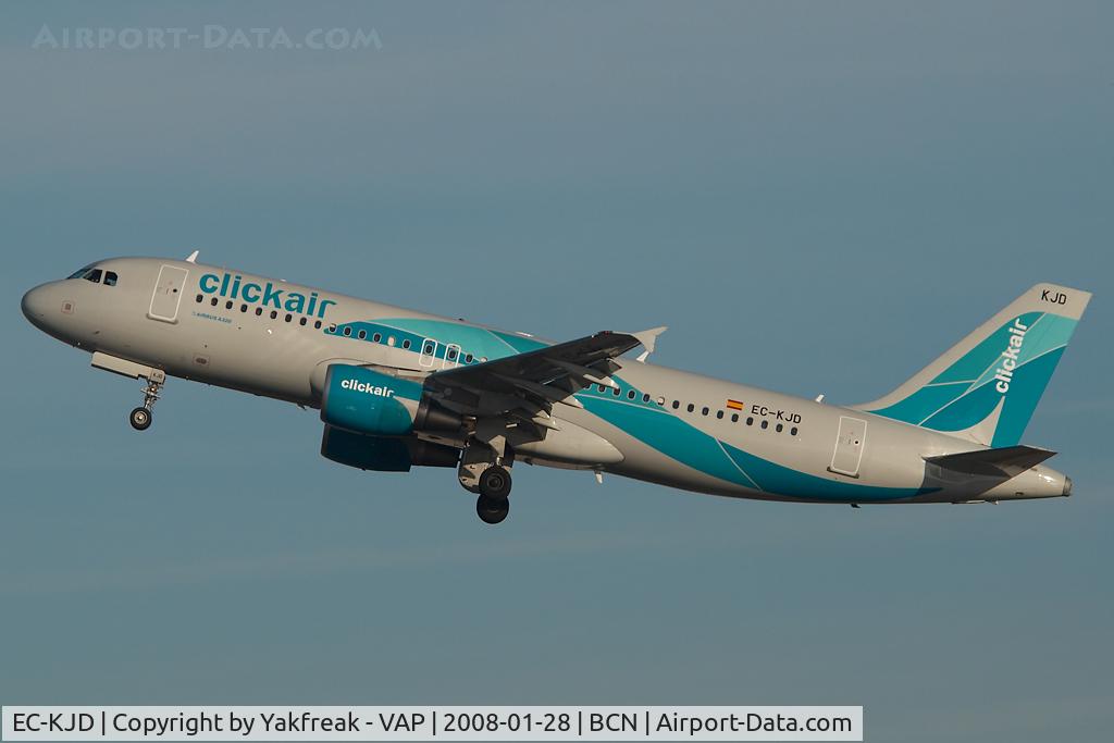 EC-KJD, 2007 Airbus A320-216 C/N 3237, Clickair Airbus 320