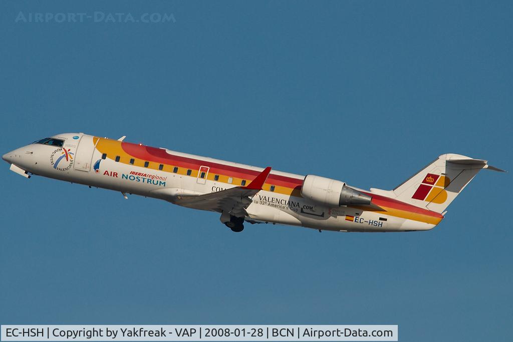 EC-HSH, 2000 Canadair CRJ-200ER (CL-600-2B19) C/N 7466, Air Nostrum Regionaljet