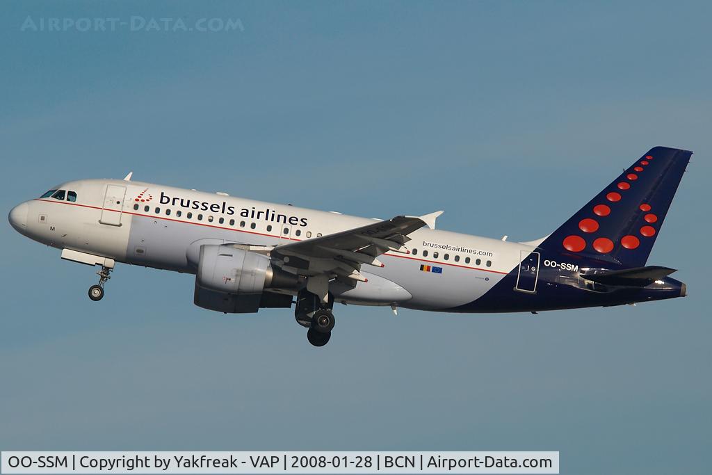 OO-SSM, 2000 Airbus A319-112 C/N 1388, Brussels Airlines Airbus 319