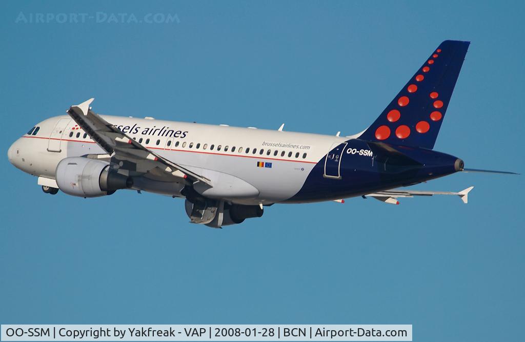 OO-SSM, 2000 Airbus A319-112 C/N 1388, Brussels Airlines Airbus 319