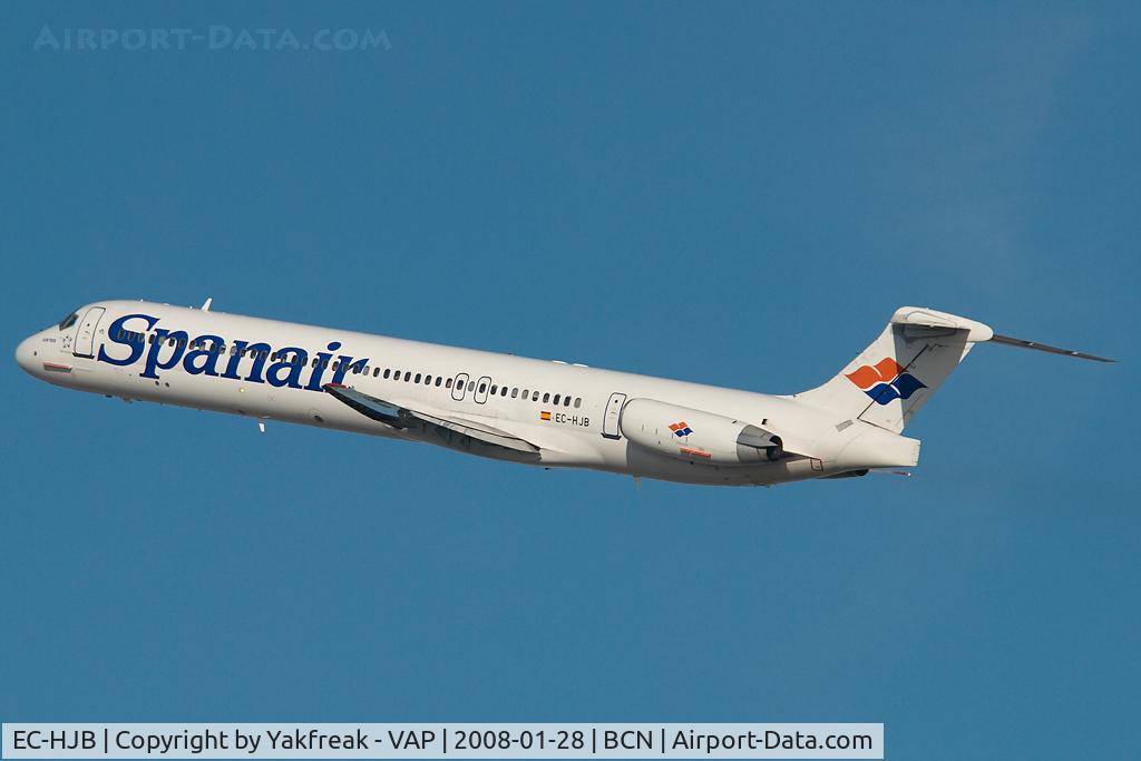 EC-HJB, 1988 McDonnell Douglas MD-82 (DC-9-82) C/N 49507, Spanair MD80
