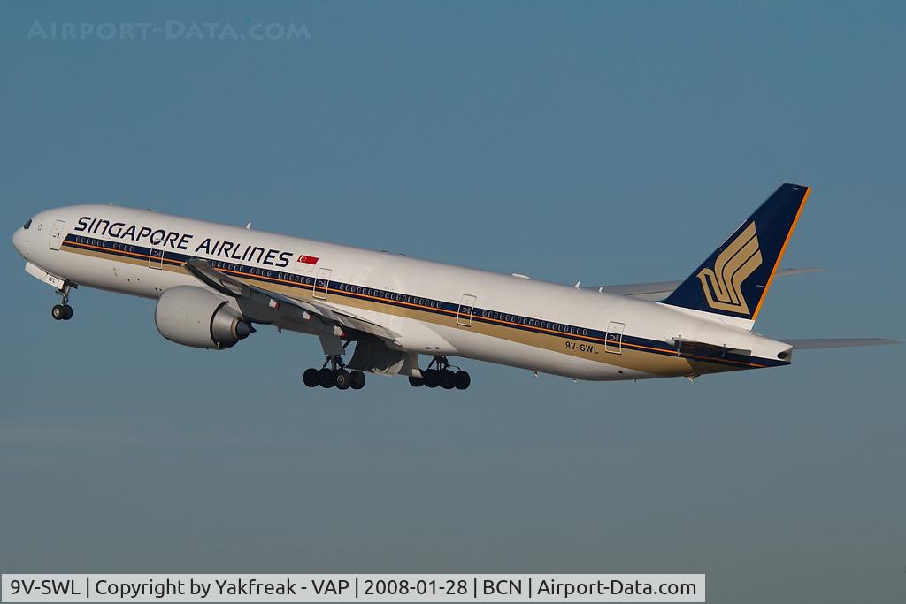 9V-SWL, 2007 Boeing 777-312/ER C/N 34577, Singapore Airlines Boeing 777-300