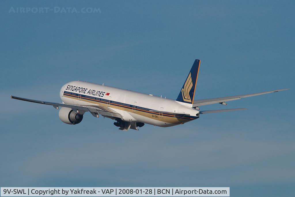 9V-SWL, 2007 Boeing 777-312/ER C/N 34577, Singapore Airlines Boeing 777-300