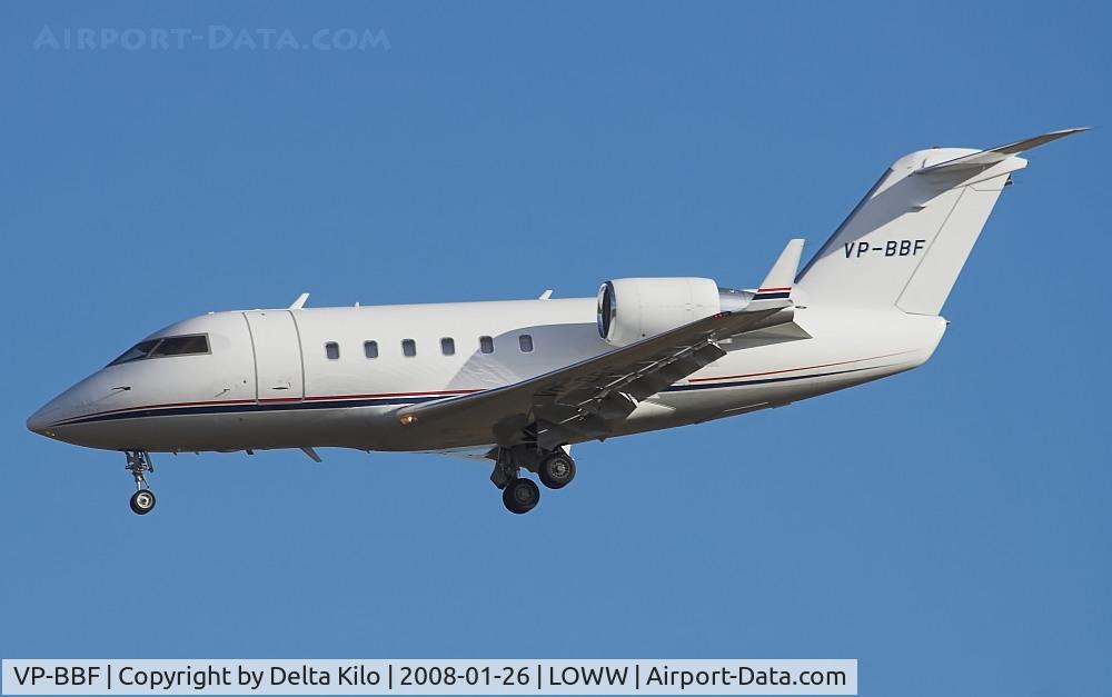 VP-BBF, 1988 Canadair Challenger 601 (CL-600-2A12) C/N 3033, CL-600-2A12 Challenger 601   Vacuna Jets Ltd