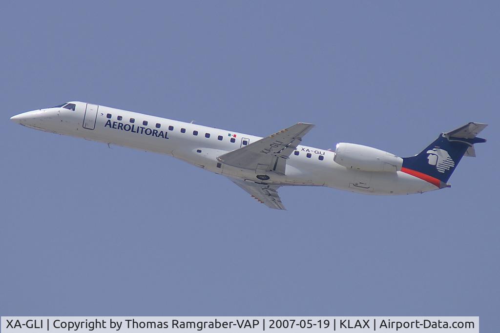 XA-GLI, 1999 Embraer EMB-145MP (ERJ-145MP) C/N 145203, Aerolitoral Embraer 145