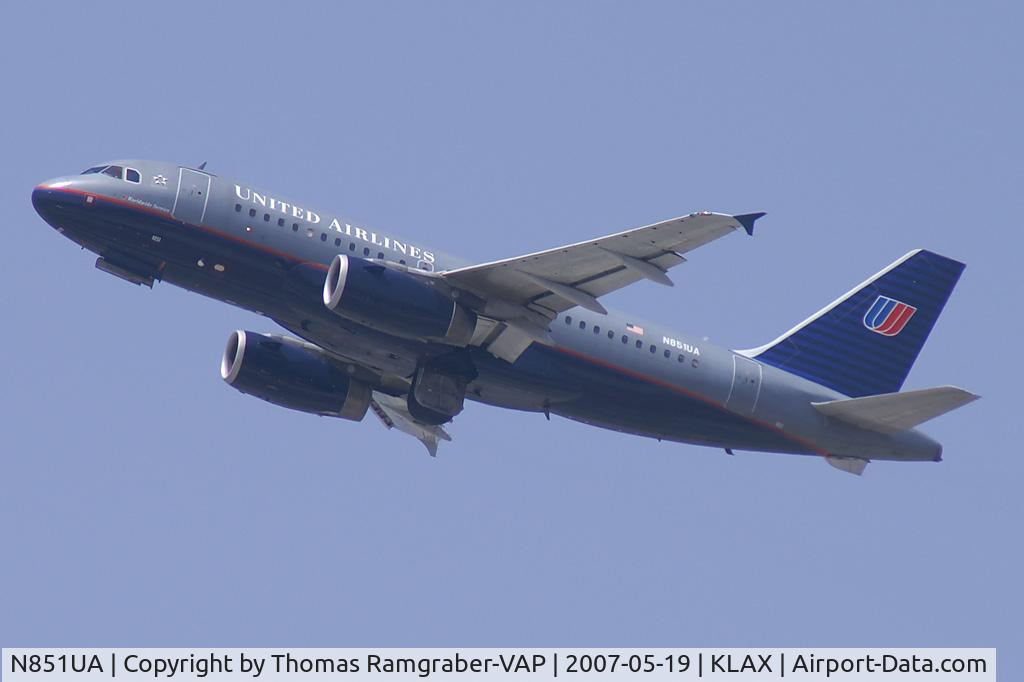 N851UA, 2002 Airbus A319-131 C/N 1664, United Airlines Airbus A319